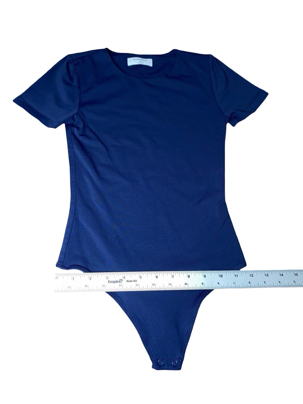 Aritzia Babaton Contour Crew Short-Sleeve Bodysuit Cobalt Blue - Size XS - Picture 7 of 12